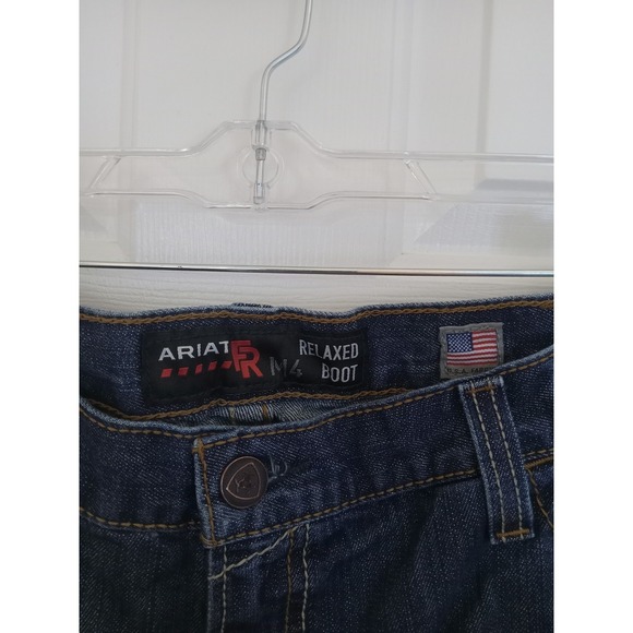 Ariat FR M4 Relaxed Boot Jeans Mens 40x30 Dark Wash Bootcut CAT 2 2112 20.0 ATPV - Picture 14 of 16